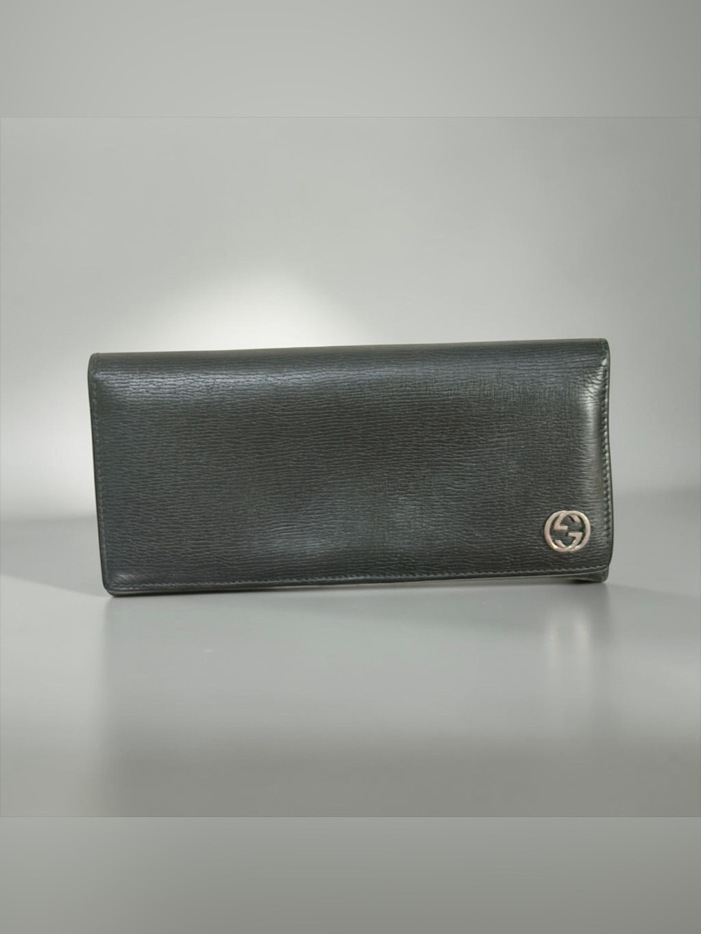 Gucci Black Leather GG Marmont Long Bifold Wallet - PreLOVED ❣️